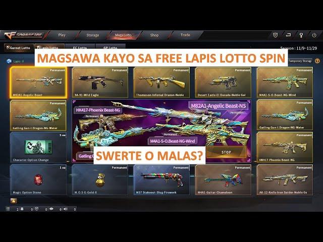 MAGSAWA KAYO SA FREE LAPIS LOTTO SPIN CROSSFIRE PH