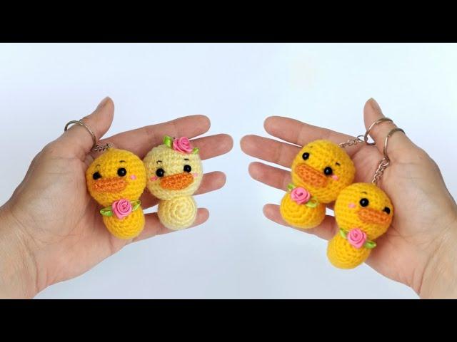 Very quick and easyHow to crochet little ducklingsAmigurumi keychain