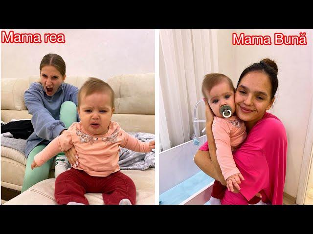 MAMA Rea își NEGLIJEAZĂ BEBELUȘA / MAMA BUNĂ Vs MAMA Rea