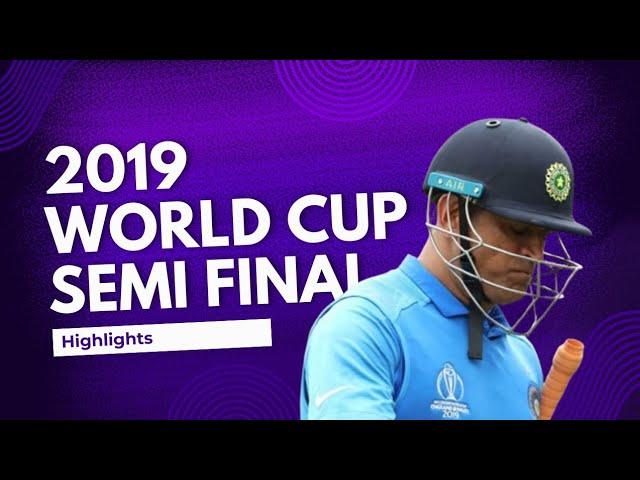 India vs New Zealand Semi Final World Cup 2019 Highlights