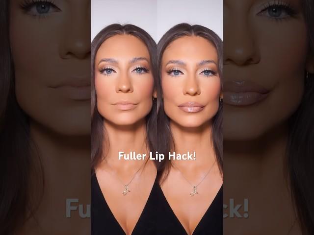 Fuller Lip Hack! #makeuphacks #makeuptipsandtricks #fullerlips #makeupforbeginners #lipcombo