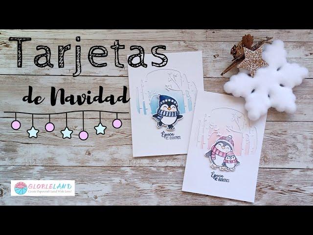 COMO HACER TARJETAS DE NAVIDAD FÁCILES Y RÁPIDAS  COLABORACIÓN CON GLOBLELAND