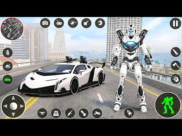 Lamborghini Car Robot Transforming: Flying Tiger Car Robot - Android Gameplay