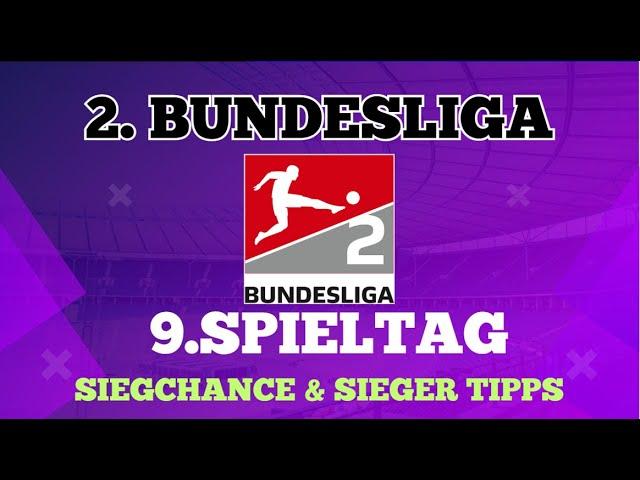 9. Spieltag 2. Bundesliga alle Spiele Predictions & Prognosen: Siegchance & Sieger Tipps!