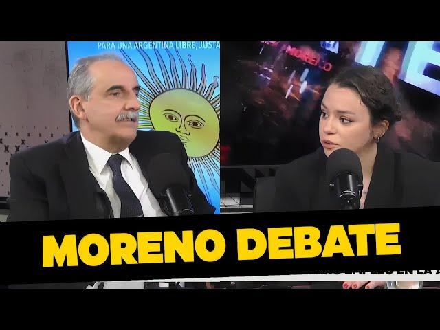 Guillermo Moreno con Leyla Bechara en "Debate"