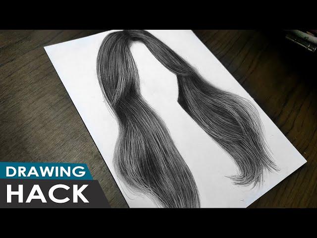 THE FASTEST WAY TO DRAW HAIR