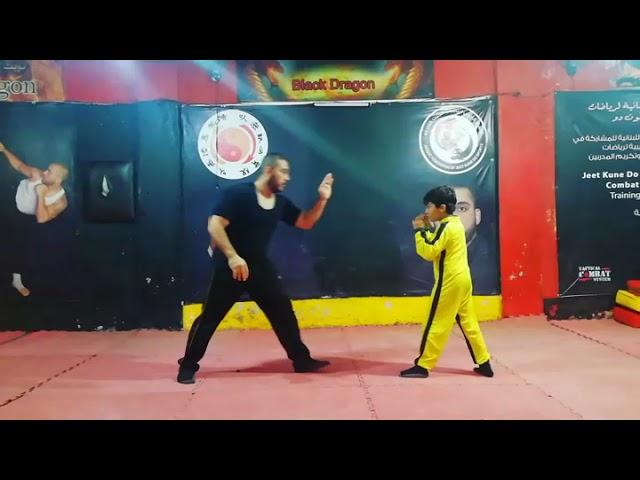 Training jeet kune do Grand master rabih hamzeh and Adam hamzeh  الصغير