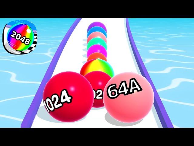 Ball Run 2048 - All Levels Gameplay Android, iOS ( Levels 2090 )