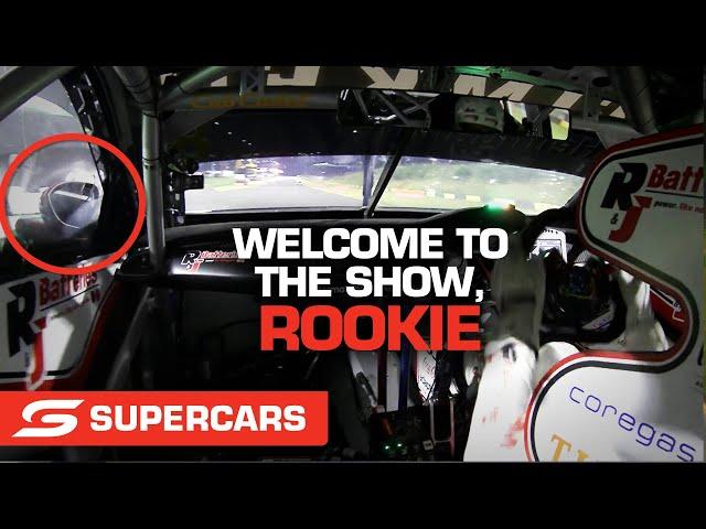 ONBOARD: Heimgartner punts Randle on pit straight - Beaurepaires Sydney SuperNight | Supercars 2022