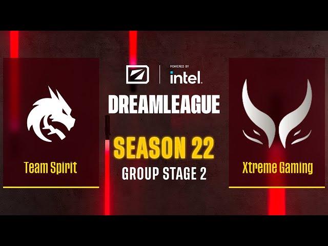 Dota2 - Team Spirit vs Xtreme Gaming - Game 1 - DreamLeague Season 22 - Group Stage 2