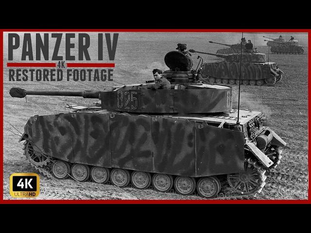 Intense 4K WW2 Panzer IV Restored Footage.