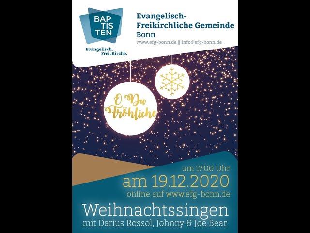 EFG Bonn | Weihnachtssingen mit Darius Rossol | 19.12.2020