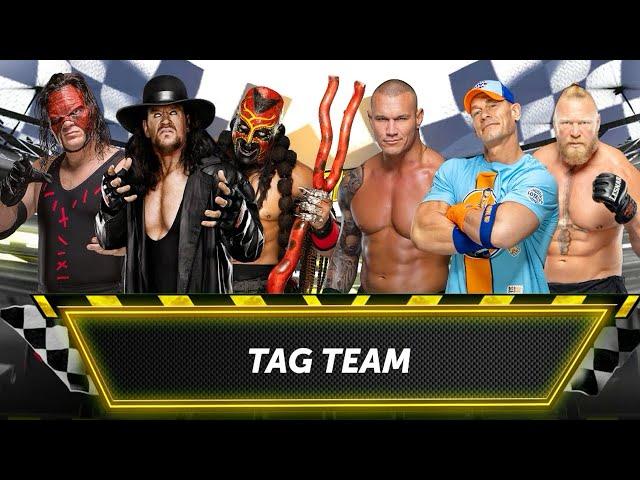 Undertaker Kane & Boogeyman vs. John Cena Randy Orton & Brock Lesnar | Tag Team Match