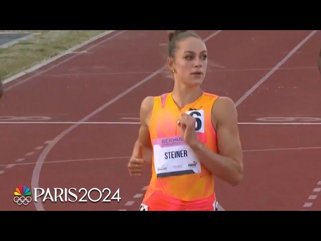 Abby Steiner wins second consecutive 200m title at Bermuda Grand Prix | NBC Sports