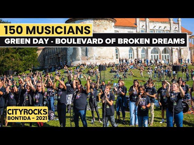 Boulevard Of Broken Dreams (GREEN DAY) 150 musicians - The biggest rock flashmob in Romania