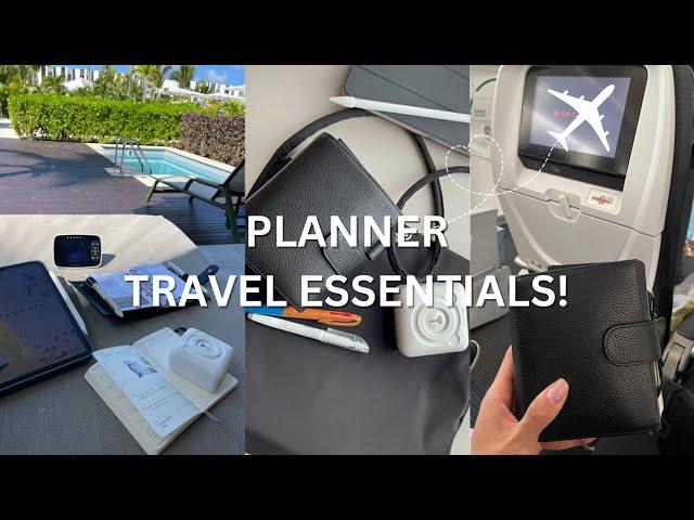 Planner Travel Essentials & Tips! Planner items I brought + How I planned for vacation!