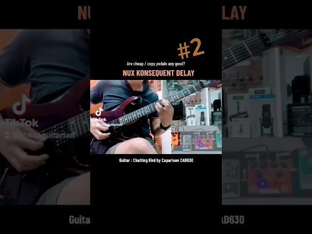 Are Cheap pedals any good? #2 #shorts #guitartok #guitargear #spliceapp #nuxefx #delaypedal #90s