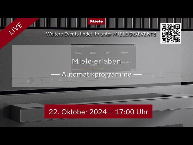 Miele erleben - Automatikprogramme