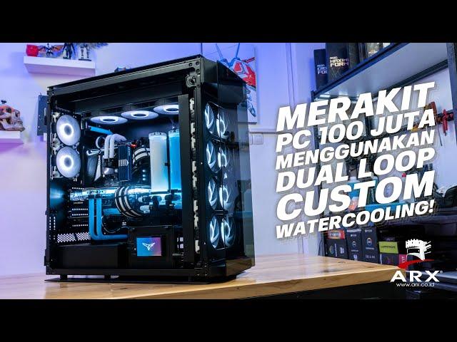 KAMI MERAKIT GAMING PC 100 JUTA DENGAN CUSTOM WATER COOLING DUAL LOOP  #MENDINGRAKITPC