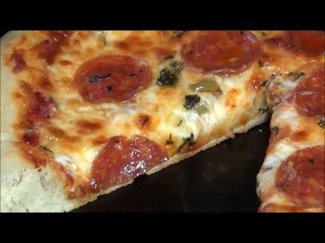 Cast Iron Skillet Pizza Cooked with Charcoal FULL VIDEO