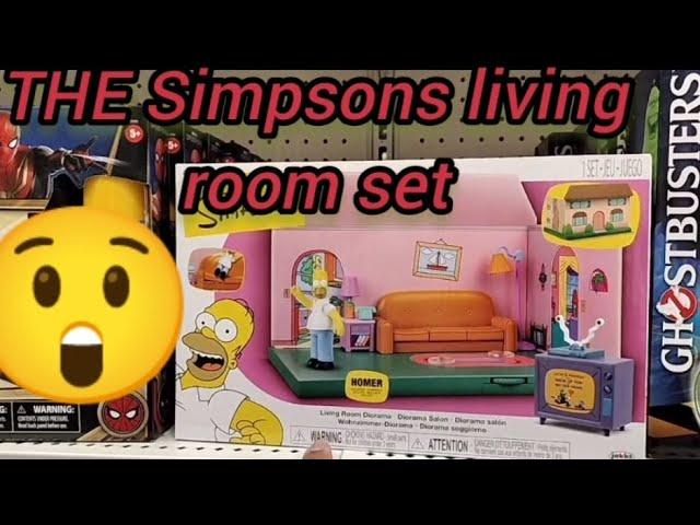 OMG WE FOUND THE NEW SIMPSON HOUSE PLAYSET LIVING ROOM DIORAMA