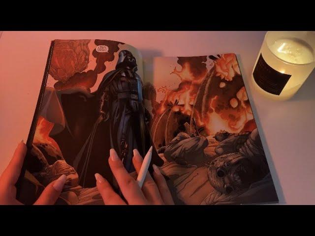 Star Wars Comic Book ASMR- Darth Vader Part 1- read through and page flipping- soft whispered