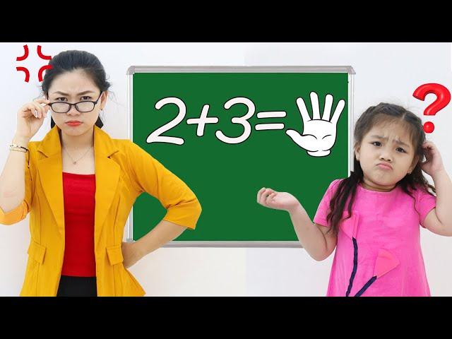 Annie and Sammy Good Vs Bad Student Learning at School Video for Kids