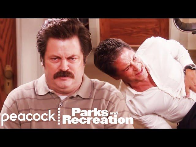 Ron Swanson Gets Food Poisoning | Parks and Recreation