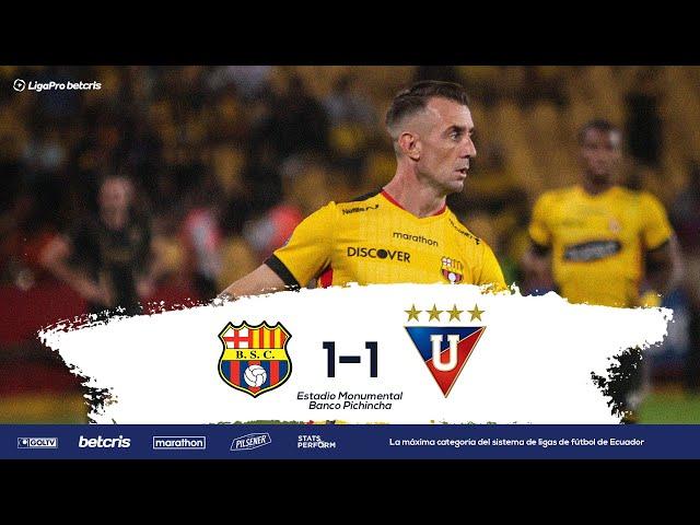 Barcelona SC 1 - 1 Liga de Quito | Partido Completo | LigaProBetcris