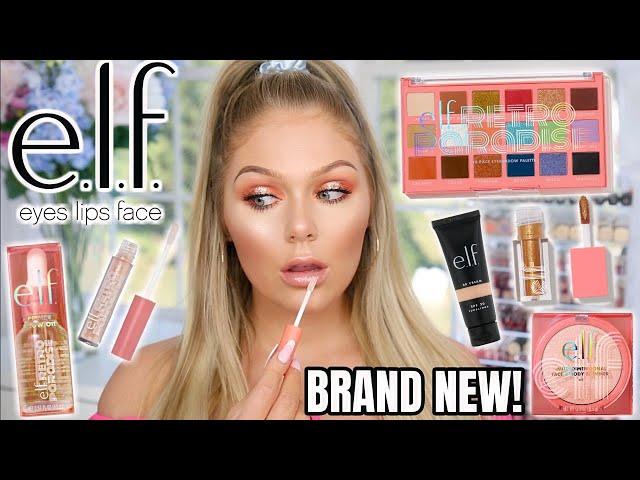 NEW ELF MAKEUP TESTED | FULL FACE FIRST IMPRESSIONS RETRO PARADISE COLLECTION