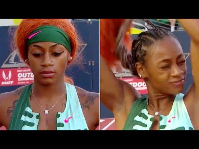 Sha'carri Richardson snatches off wig and wins m race   #shacarririchardson #follow