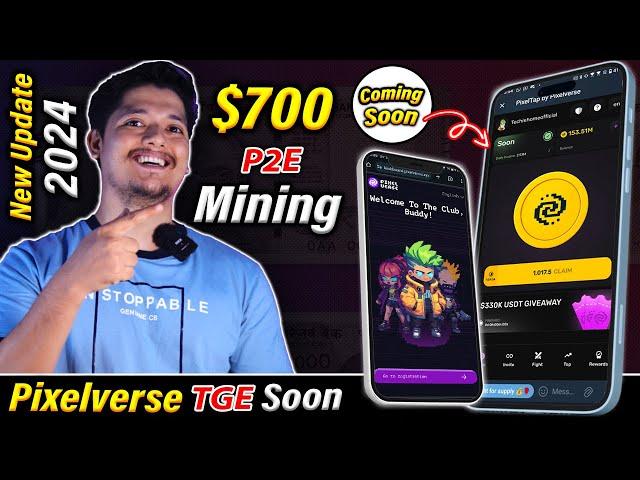 $700 Mining Profit- Pixelverse P2E Mining Claim Soon & New Update TGE | Pixelverse Daily Combo 2024