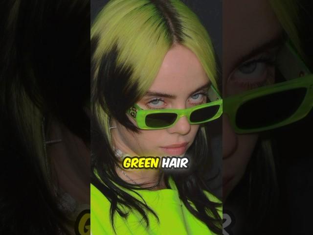 The Secret Behind Billie Eilish’s Iconic Green Hair Revealed #BillieEilish #GreenHair #HairSecrets