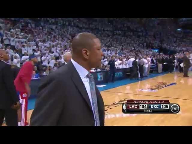 Chris Paul choke job: 2 turnovers in the final 17 seconds - LAC @ OKC, Gm 5