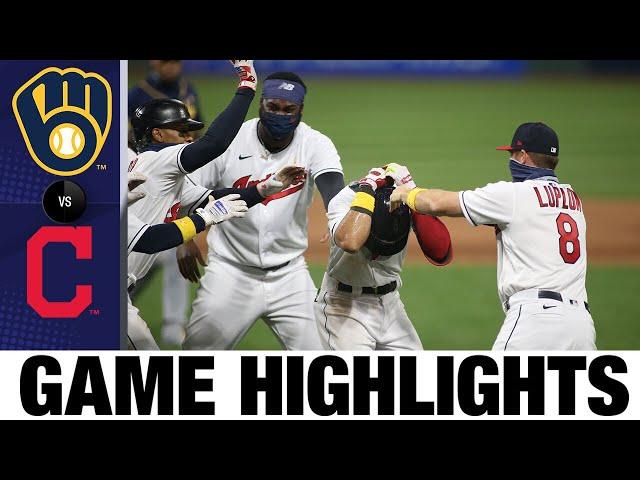 César Hernández's walk-off single lifts Indians | Brewers-Indians Game Highlights 9/5/20