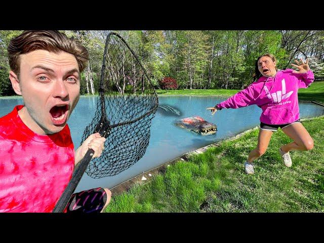 THE POND MONSTER IS BACK!! (Sharer Fam House)