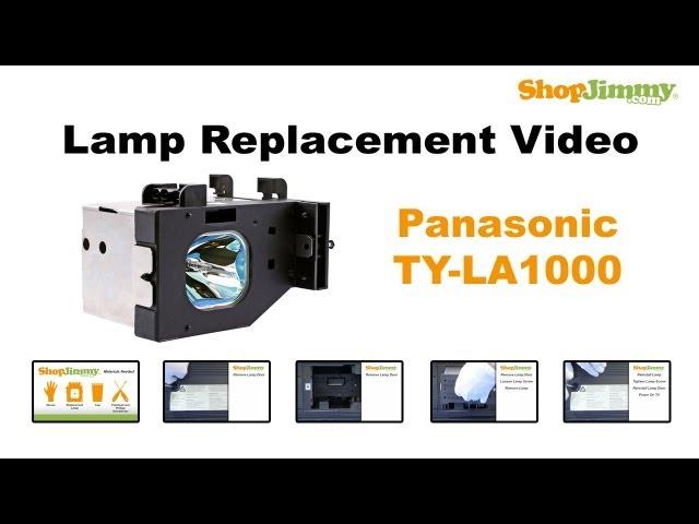 Panasonic DLP TV Repair - Replacing & Installing TY-LA1000 DLP Lamp - How to Fix DLP TVs