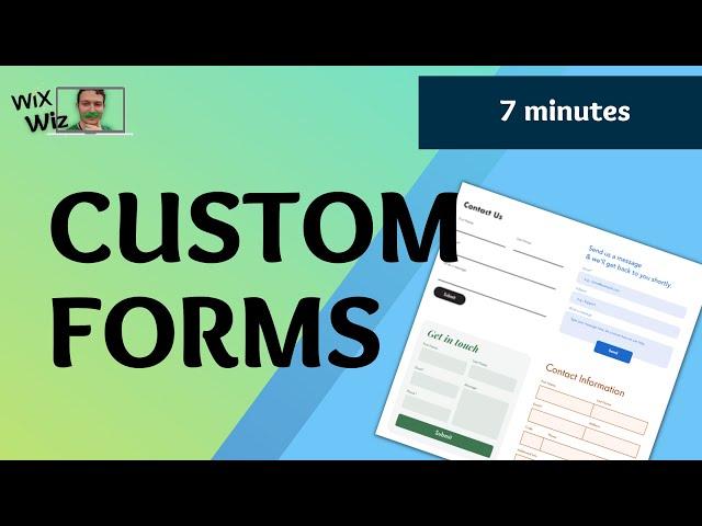 How to Create a Custom Form on a Wix Website Tutorial