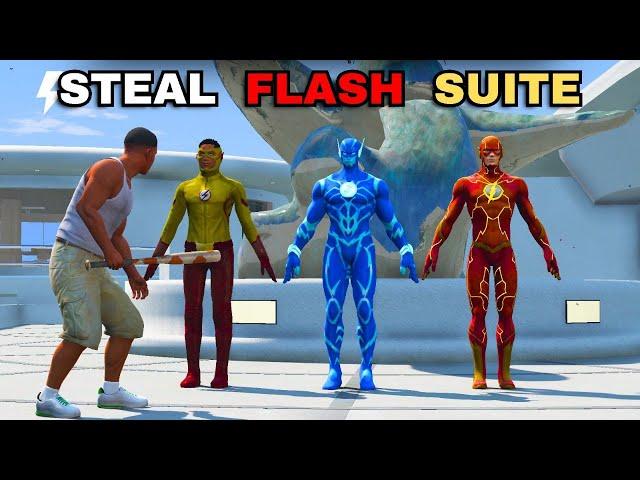 Gta 5 ! Franklin Stealing Flash Suite & Got Ultimate Speed In Gta 5