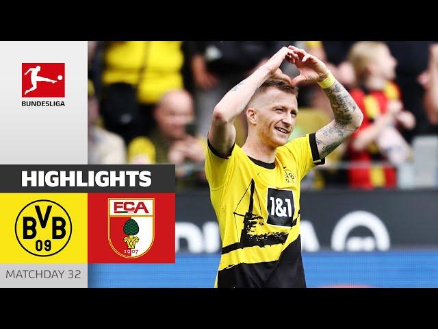 Reus Leads BVB to the Win! | Borussia Dortmund - Augsburg 5-1 | Highlights | MD 32 – Bundesliga