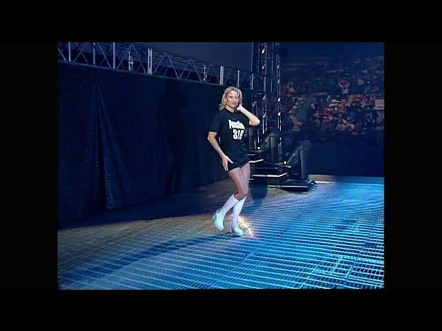 Sunny Models Austin 3:16 T Shirt on Raw! 1997 (WWF)