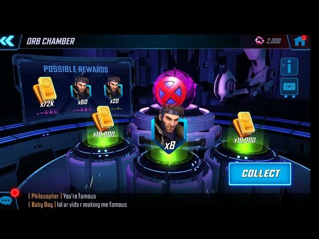 Gambit Red Star Orb Opening - Many RS Orbs Opened! - T4 and ISO Discussion - Marvel Strike Force