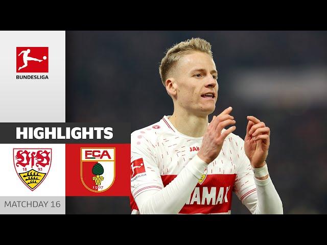 Stuttgart Remains In Top 3! | VfB Stuttgart - FC Augsburg 3-0 | Highlights | MD16 – Bundesliga 23/24