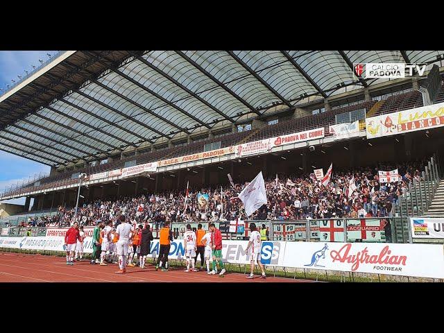 Il supporto dei tifosi biancoscudati al termine di Padova-Virtus Verona