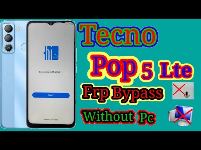 Tecno POP 5 LTE Frp Bypass | All Tecno google account lock Remo Androide 10/11 New Method Without Pc