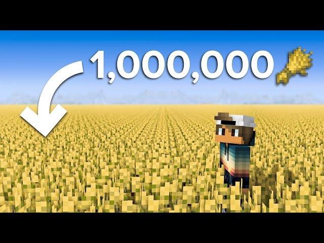 Can You Farm 1 MILLION Wheat in 200 Minecraft Days?