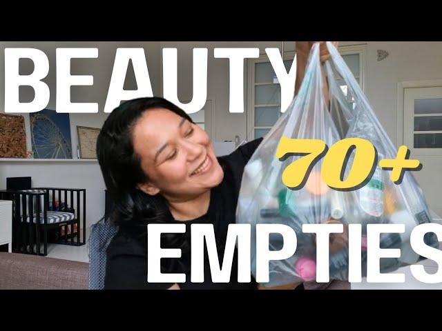 70+ MAKEUP & SKINCARE EMPTIES 2024 | SPEED REVIEWS | TIMESTAMPS INCLUDED