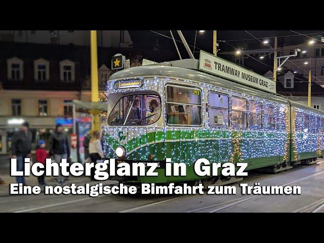 Experience the Christmas lights in Graz on a ride on the Advent tram