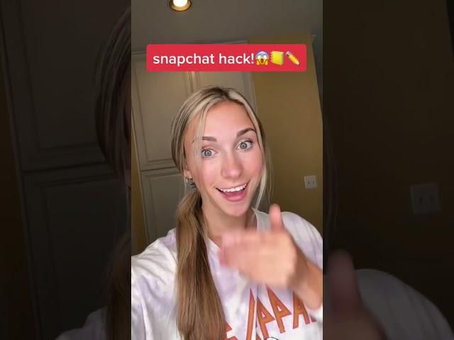 CRAZY snapchat hack!! ️ #shorts