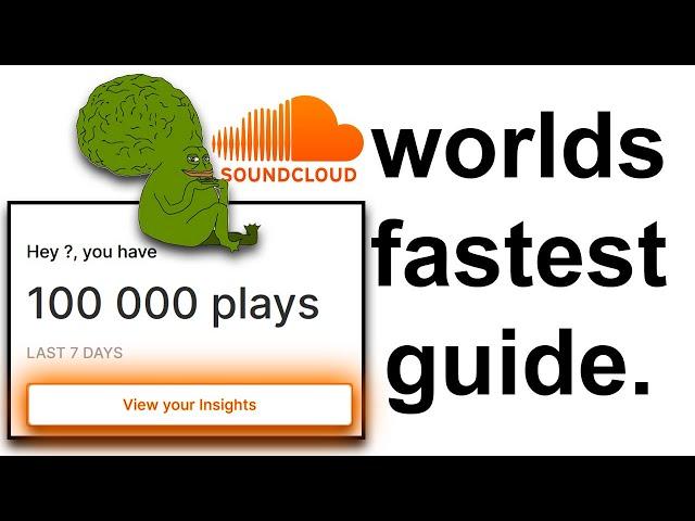 How to make the soundcloud algorithm love you in 60 seconds